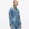Denimskjorte med bælte