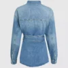 Denimskjorte med bælte