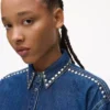 Denimskjorte med nitter