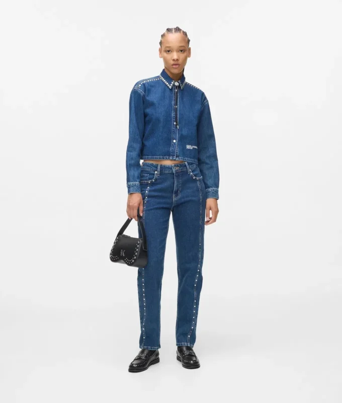 Denimskjorte med nitter