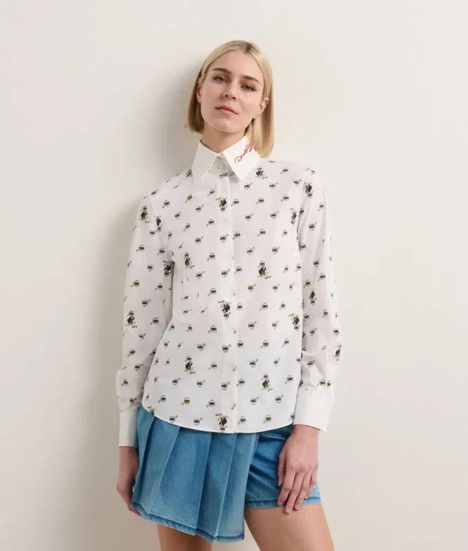 DISNEY X KL BLUSE MED ALL-OVER-PRINT
