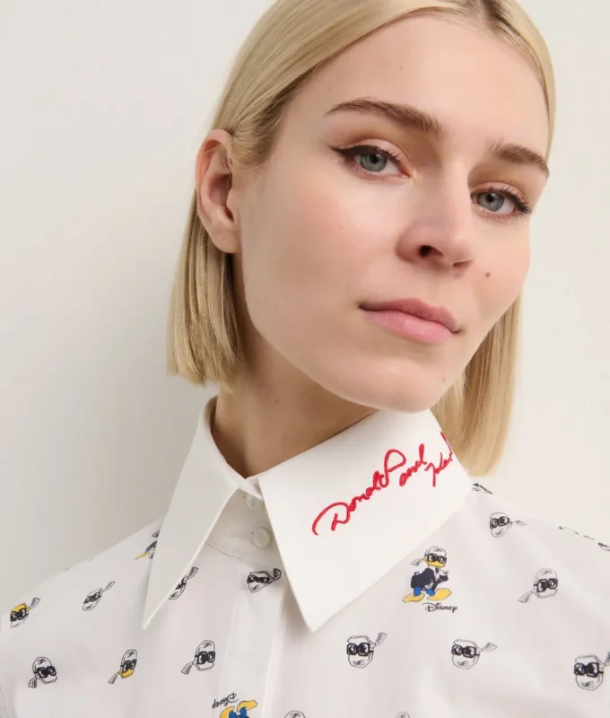 DISNEY X KL BLUSE MED ALL-OVER-PRINT