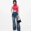 Distressed strikket top