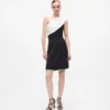 Drapéreret one-shoulder kjole