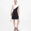 Drapéreret one-shoulder kjole
