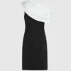 Drapéreret one-shoulder kjole