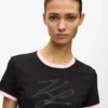 Eksklusiv Autograph T-shirt med rhinestones