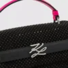 Eksklusiv K/Autograph-taske med håndtag og rhinestones