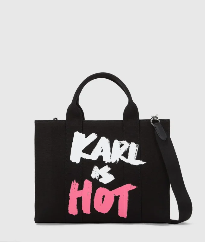 Eksklusiv “Karl is hot” medium tote bag