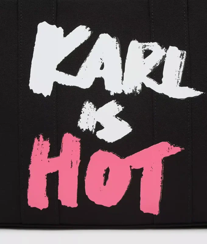 Eksklusiv “Karl is hot” medium tote bag