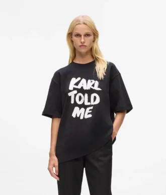 Eksklusiv “Karl told me” afslappet T-shirt