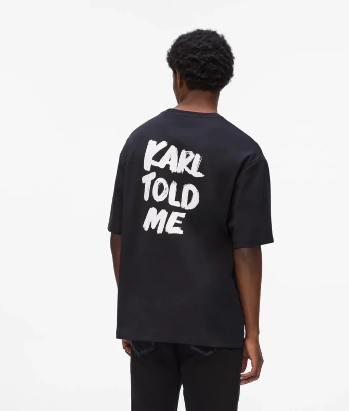 Eksklusiv “Karl told me” afslappet T-shirt