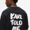 Eksklusiv “Karl told me” afslappet T-shirt