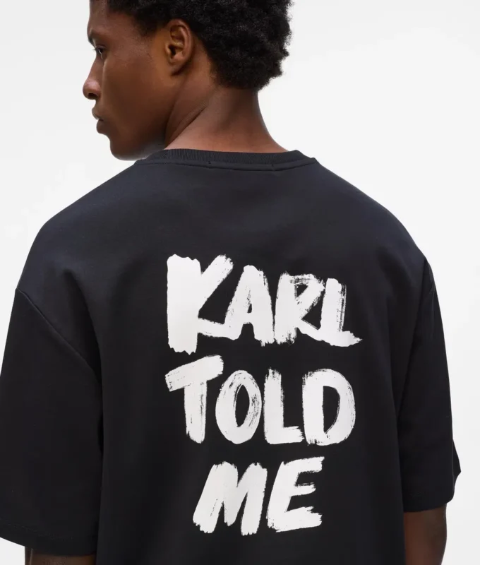 Eksklusiv “Karl told me” afslappet T-shirt