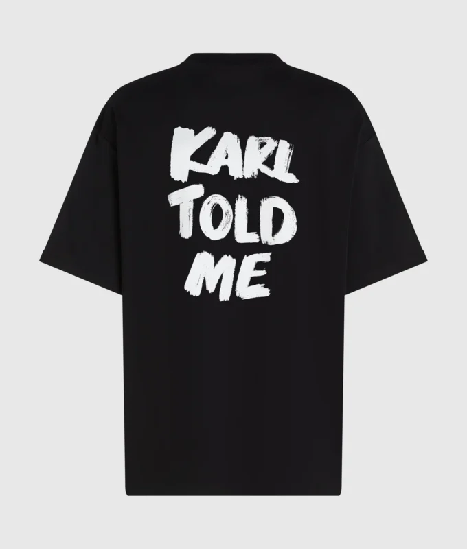 Eksklusiv “Karl told me” afslappet T-shirt