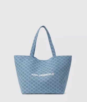 Eksklusiv Monogram-denim-shopper