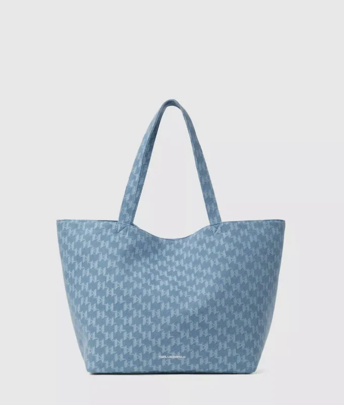 Eksklusiv Monogram-denim-shopper