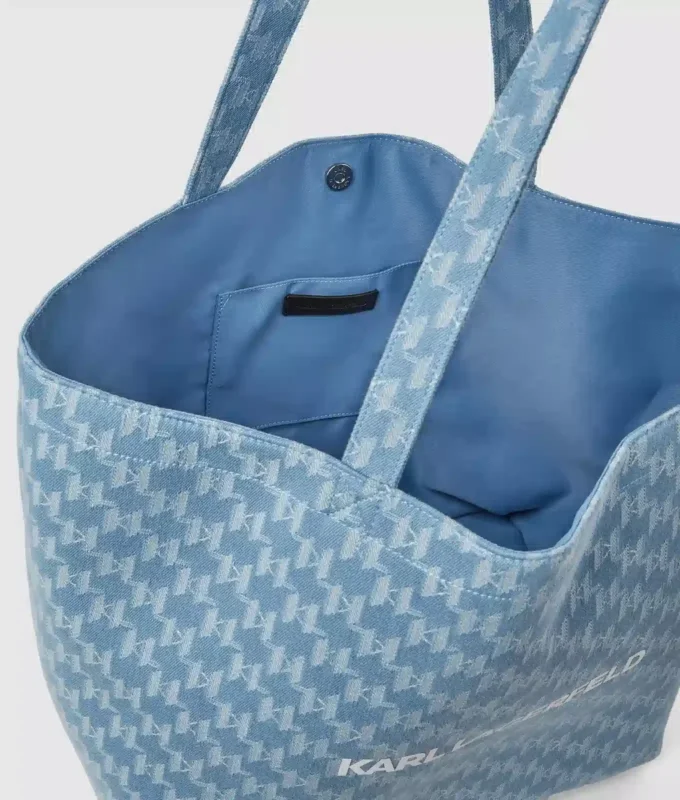 Eksklusiv Monogram-denim-shopper
