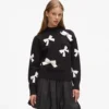 Eksklusiv sweater med sløjfe