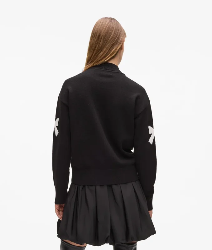 Eksklusiv sweater med sløjfe