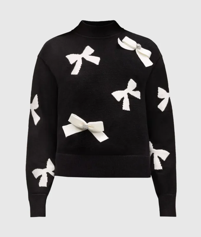 Eksklusiv sweater med sløjfe