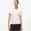 Eksklusiv T-shirt med rhinestone-logo