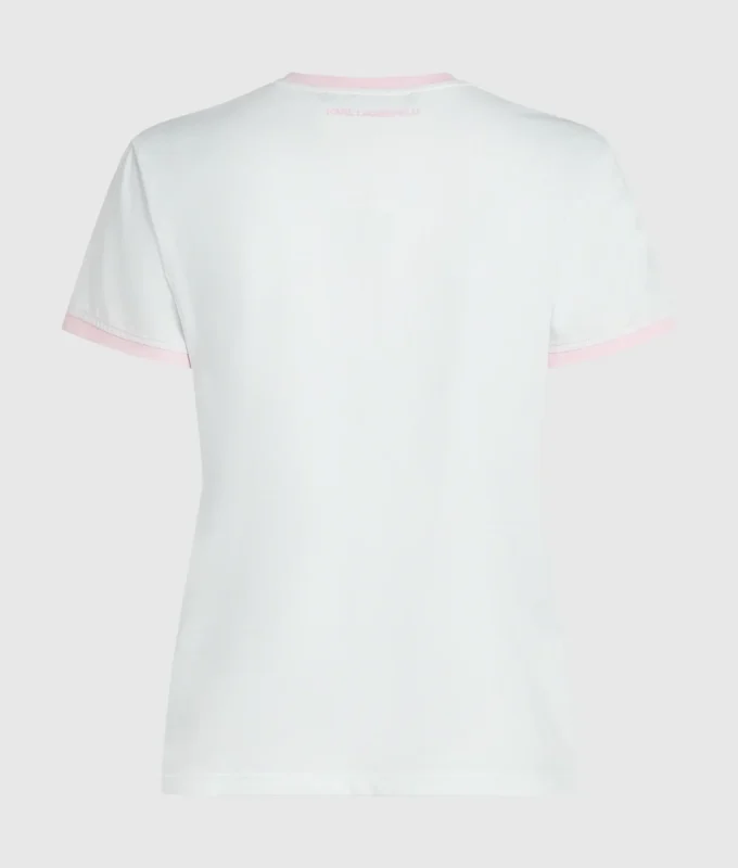 Eksklusiv T-shirt med rhinestone-logo