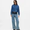 Farveblokerede, afslappede jeans
