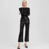 FAUX-LEATHER PANTS
