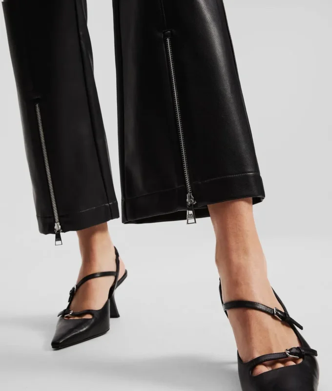 FAUX-LEATHER PANTS