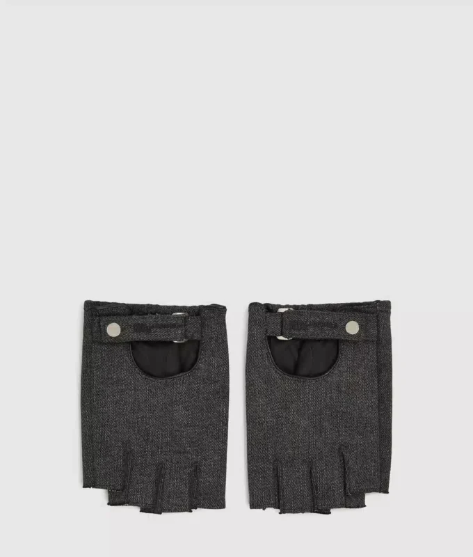 Fingerløse denimhandsker