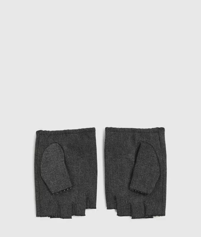Fingerløse denimhandsker