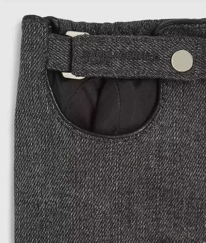 Fingerløse denimhandsker