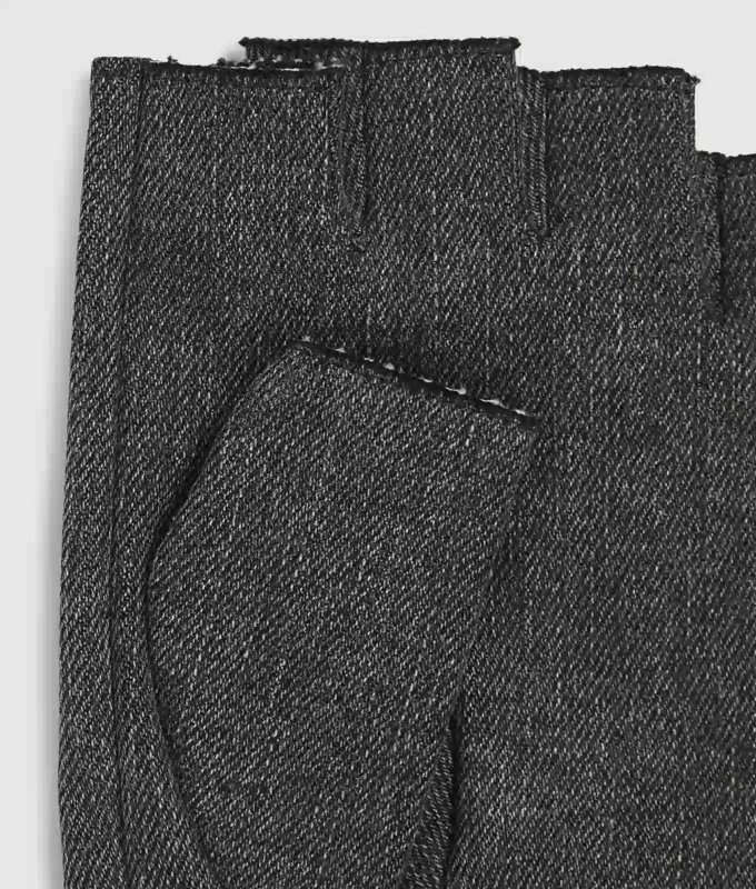 Fingerløse denimhandsker
