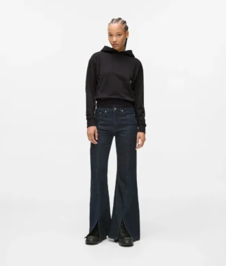 Flared jeans med split-hem