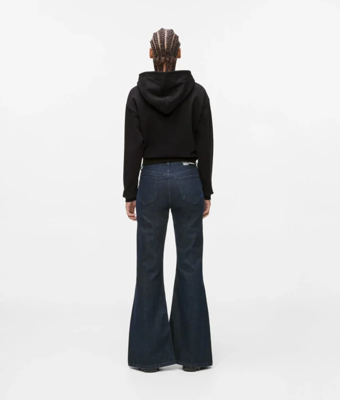Flared jeans med split-hem