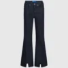Flared jeans med split-hem