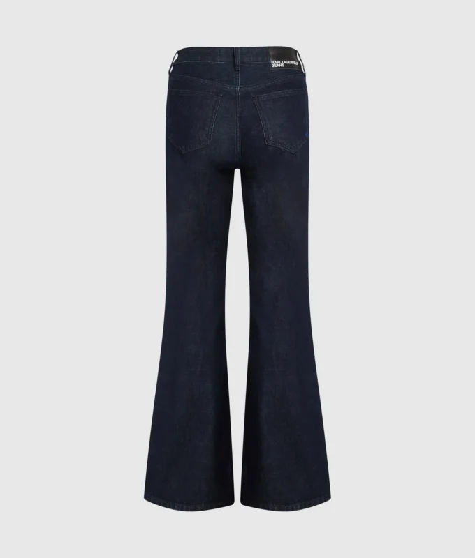 Flared jeans med split-hem