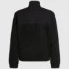 Fleece-sweatshirt med halv lynlås