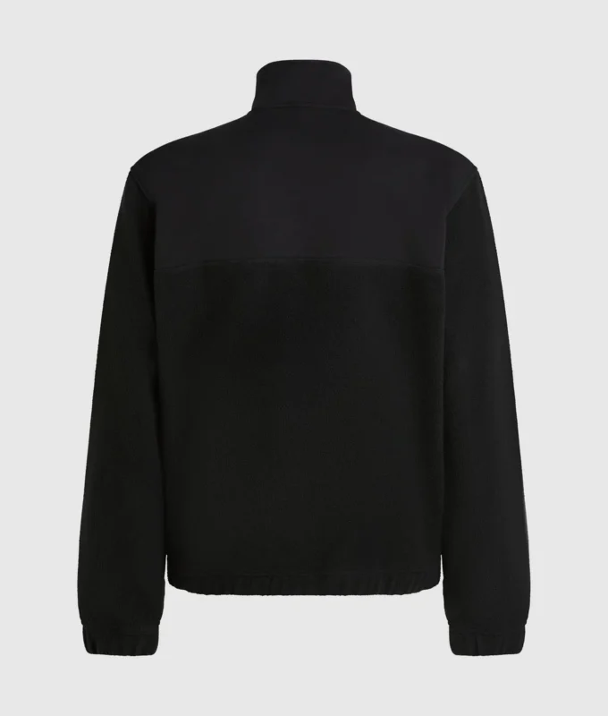 Fleece-sweatshirt med halv lynlås
