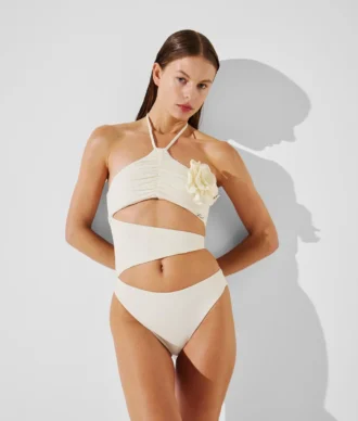 FLOWER HALTER-NECK BADEDRAGT