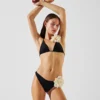 FLOWER TRIANGLE BIKINI TOP