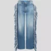 FRINGED RELAXED JEANS