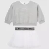 Gavesæt med baby-sweatshirt og nederdel