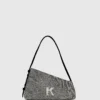 Geo denim skuldertaske