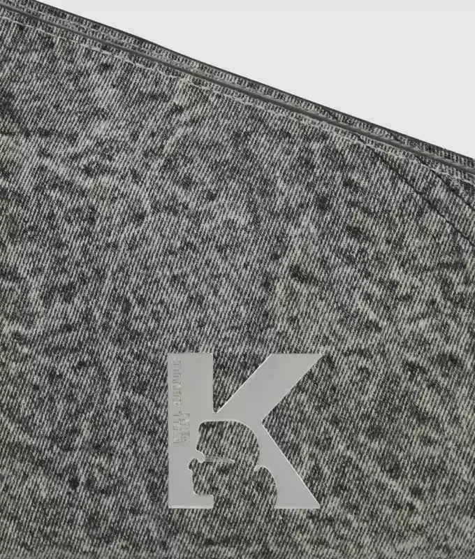 Geo denim skuldertaske