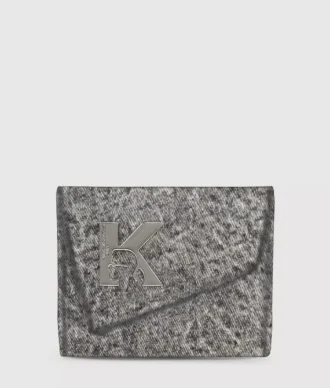 Geo denim tegnebog