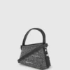 Geo mini crossbody-taske i denim