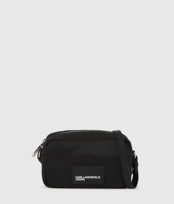Glanset kamerataske i nylon