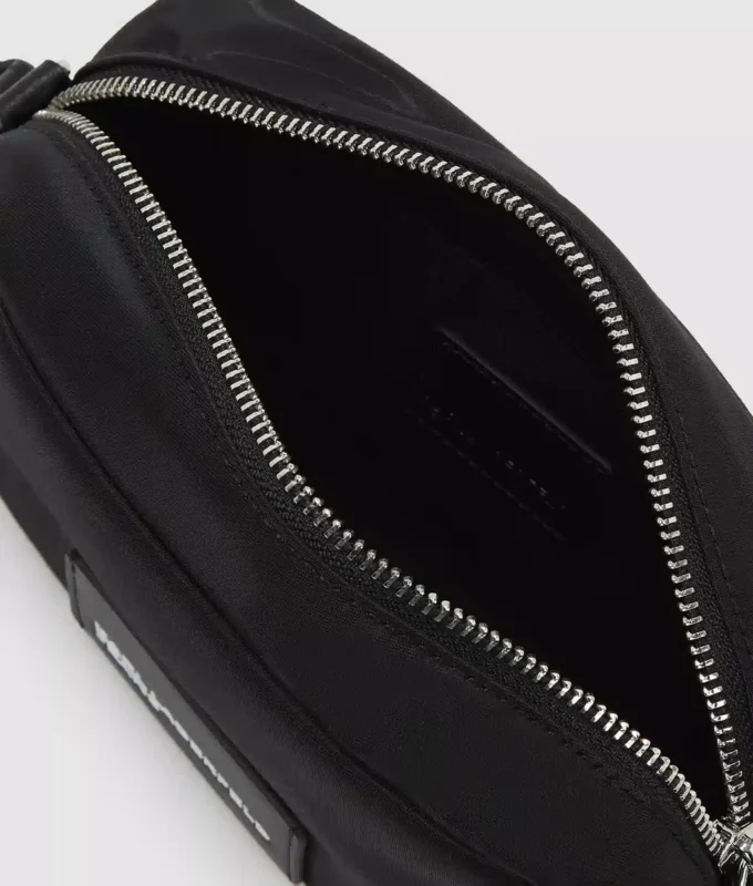 Glanset kamerataske i nylon